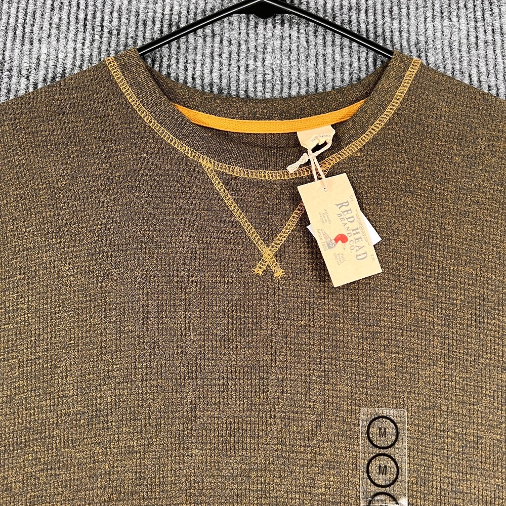 RedHead Sweater Mens Medium Brown Long Sleeve Knit Outdoor Casual New NWT